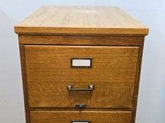 Oak Filing Cabinet by The Wabash Cabinet Co.
