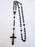 Vintage Sterling and Ebony France rosary