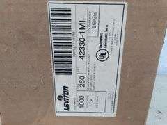 Leviton quad station wire, beige, wire stripper. 3a