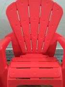 Plastic Red Little Tikes Outdoor Chair. 5A