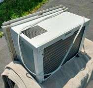 5,250 btu window air conditioner. Works great. Clean.