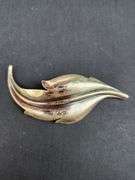 Vintage Danecraft sterling silver leaf brooch