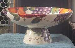 Fruit Bowl on Pedestal Base