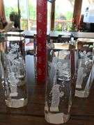 Laser Cut Etched Crystal Blocks(6) & more