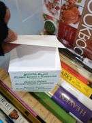 Books, DVD, tote with lid. 8e