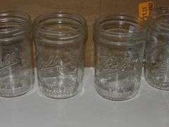 One Dozen Ball Pint Canning Jars (Wide Mouth)
