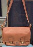 Tan Coach Saddle Bag