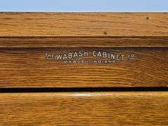 Oak Filing Cabinet by The Wabash Cabinet Co.