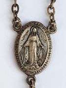 Vintage Sterling and Ebony France rosary