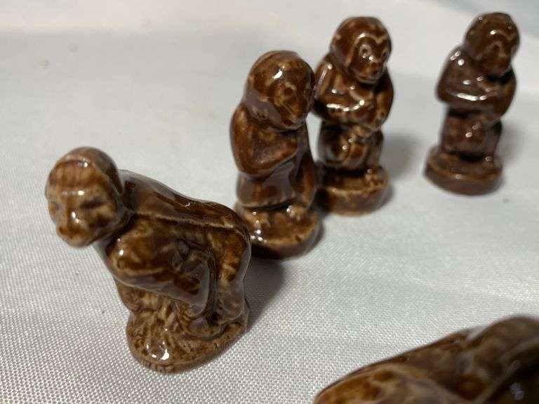 Rose Tea Figurines Ceramic Animals