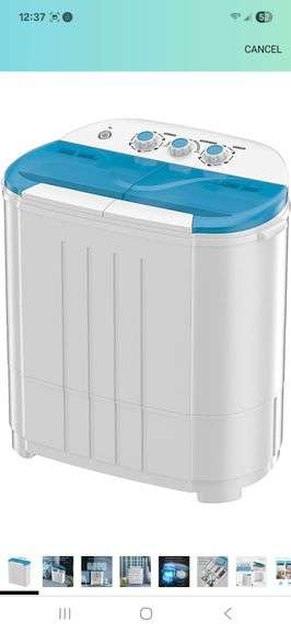NIB Compact washing machine. BIN $50
