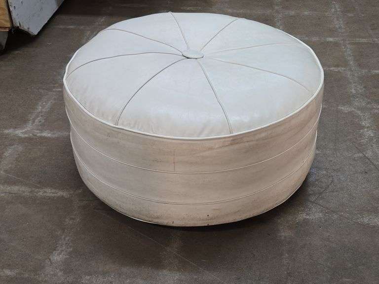 MCM Vinyl Ottoman