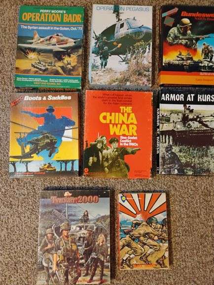 8 vintage military board games