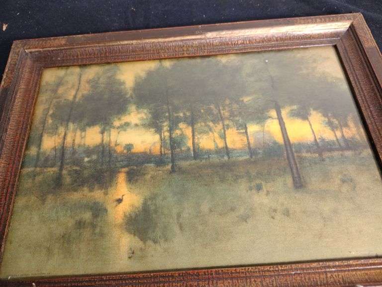 1893 Print " Home of the Heron " by George Inness