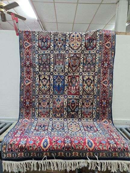 Indian Garden Design Oriental Area Rug / Tapestry? 7B