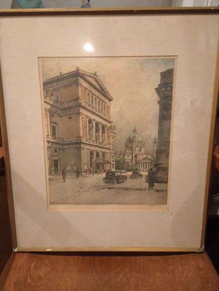 Signed print by Eiderberger 18 1/2"×22"