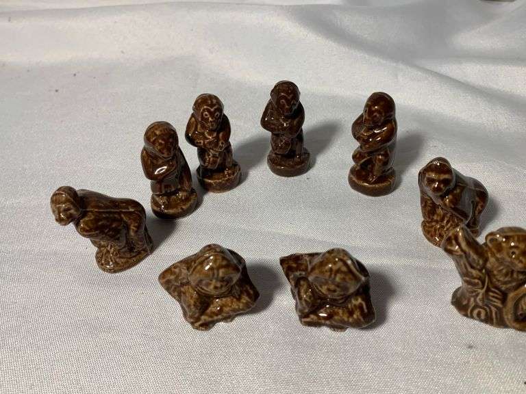 Rose Tea Figurines Ceramic Animals
