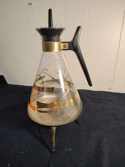 Vintage Crafe on burner Inland glass