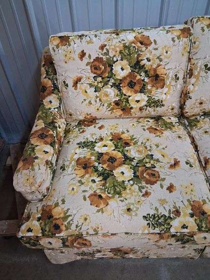 Floral loveseat