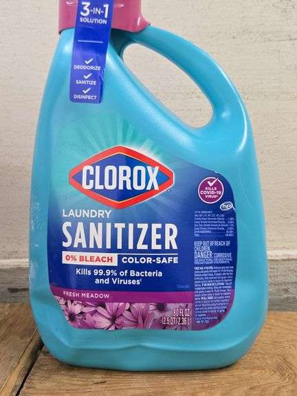 Clorox Scented Bleach & Laundry Sanitizer (Both New). 5E