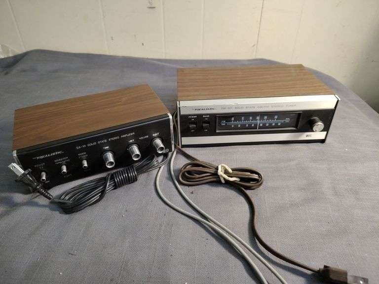 Realistic amp and tuner