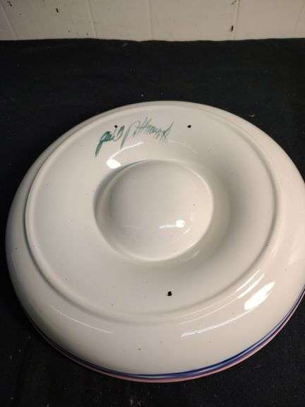 Gail Pitman chip & dip tray hand painted
