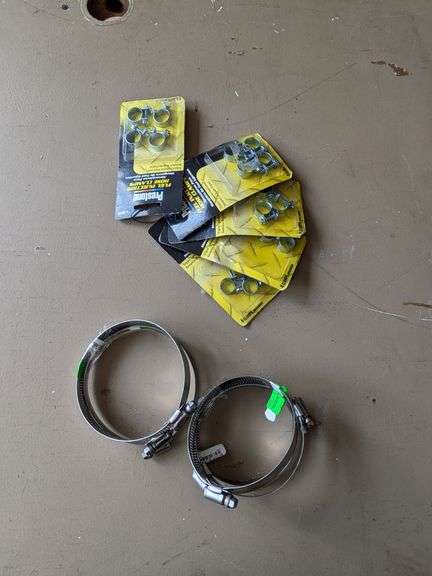 New Hose Clamps Small Fuel Lines Large New