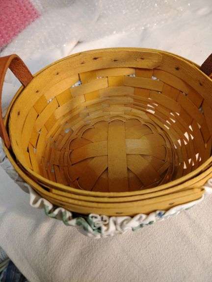 Longaberger basket with insert