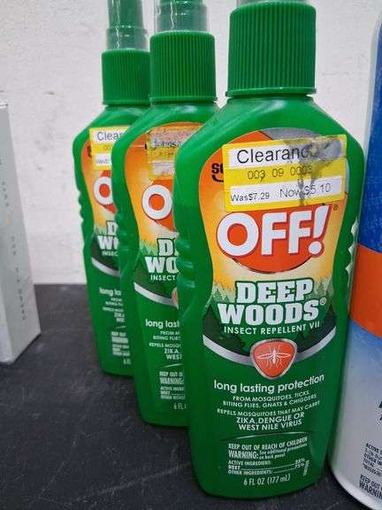 6 new bottles mosquito repellent. 1c