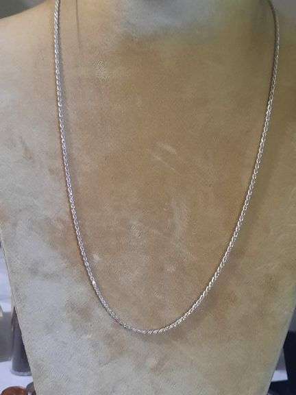 24" Sterling Silver Rope Necklace