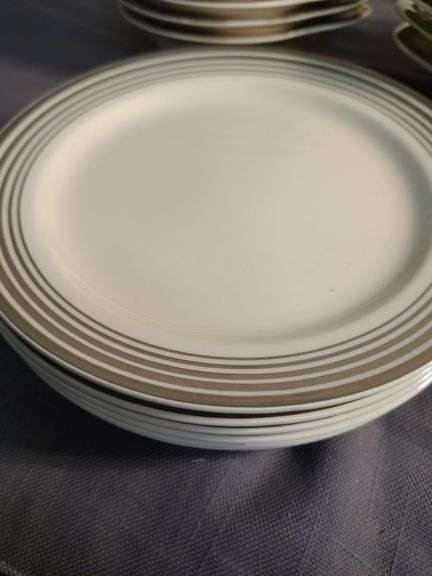 Smith& Taylor Platinum band China set- 24 bowls 6 plates