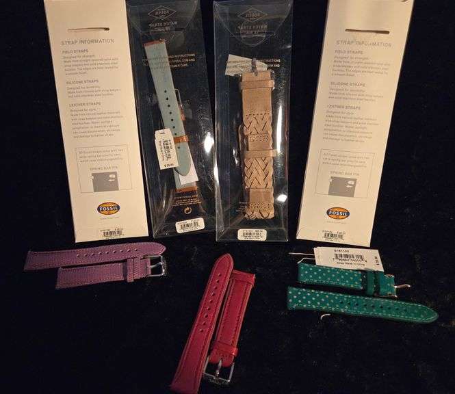 5 Fossil brand watch bands. All new