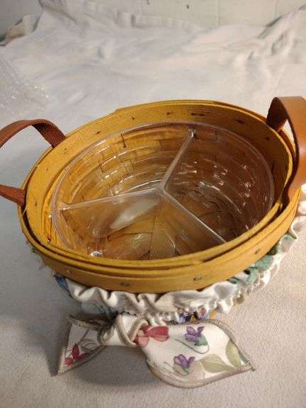 Longaberger basket with insert