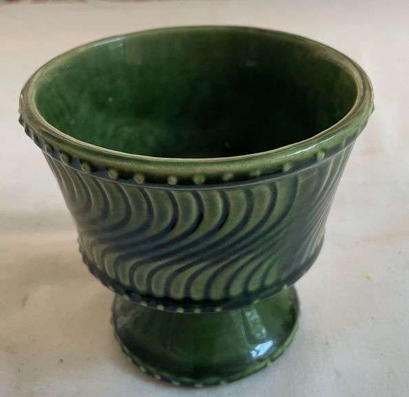 McCoy Green Swirl Pot
