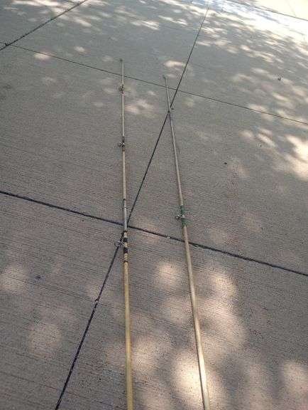 2 Vintage fishing poles