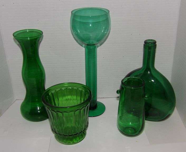 Green Glass Decor