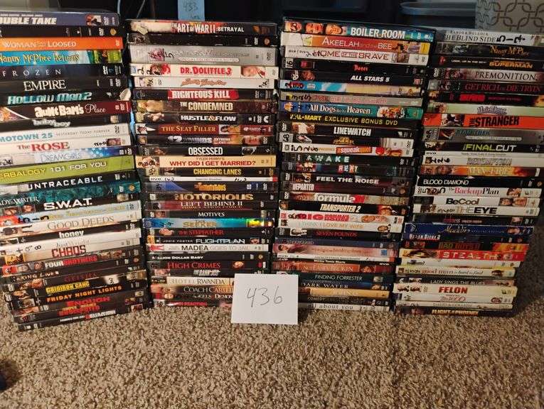 over 100 dvds