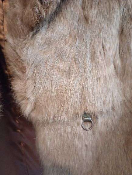 Vintage rabbit fur coat