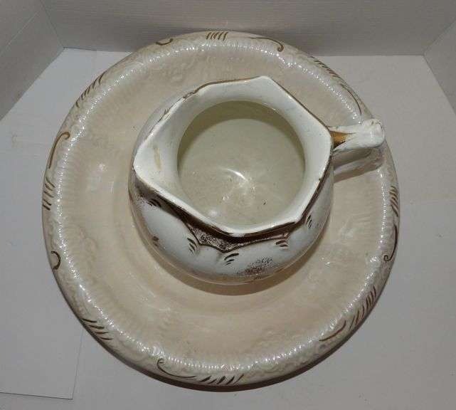 Ceramic Pitcher and Bowl Set