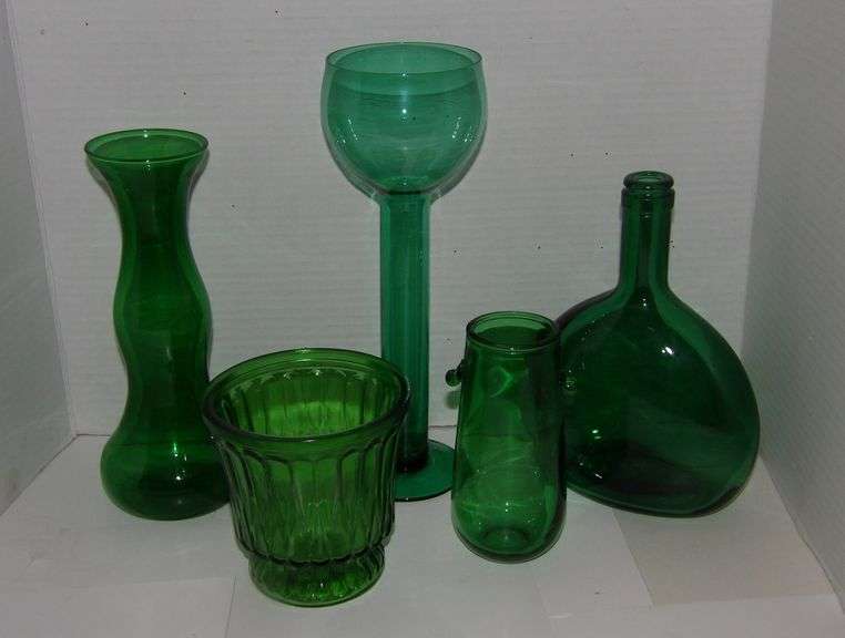 Green Glass Decor