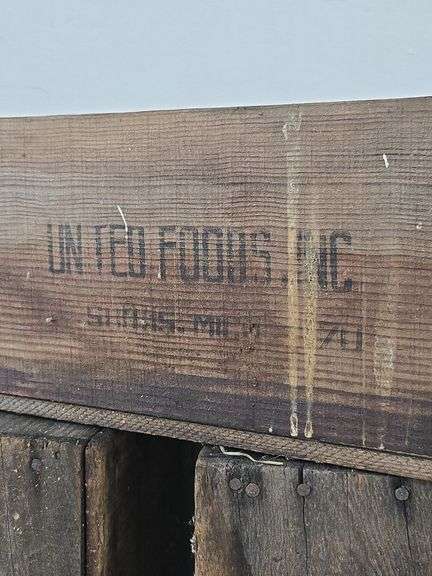Set of 4 Vintage Wooden Crates. 11A