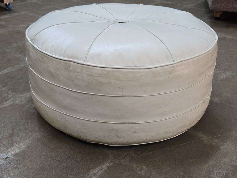 MCM Vinyl Ottoman