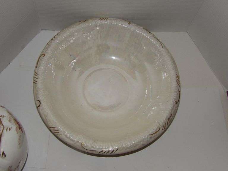 Ceramic Pitcher and Bowl Set