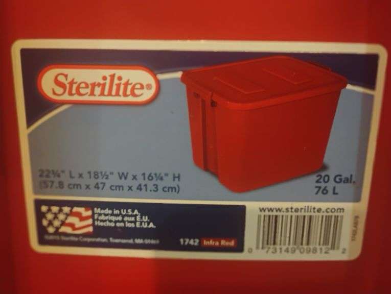 2 Storage totes with latching lids
