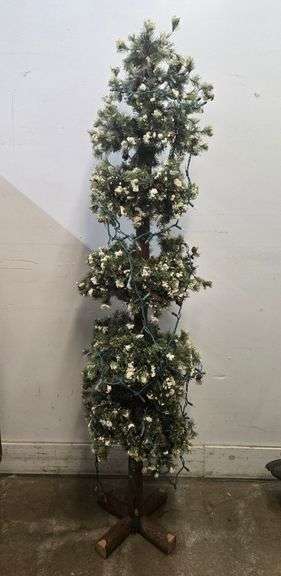 6' Slim Artificial Christmas Tree with Lights