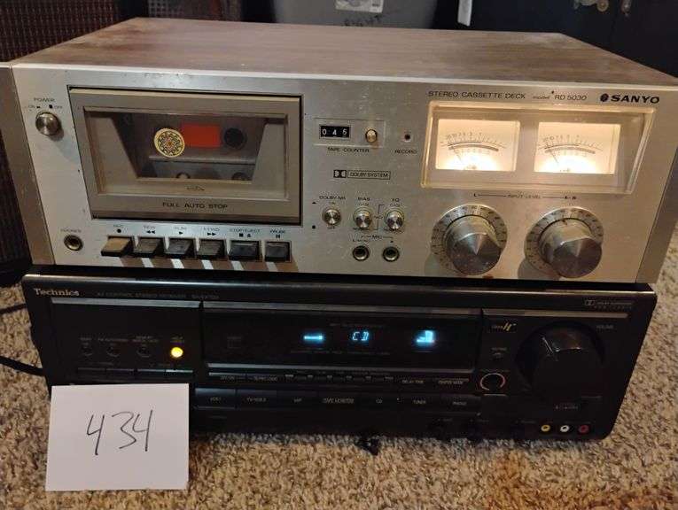vintage sanyo RD5030 and technics sa-ex700 all tested fine