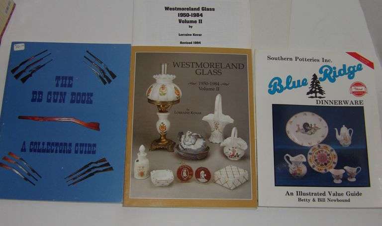 3 Collector Reference Guides (BB Guns, Pottery and Westmoreland Glass)
