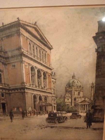 Signed print by Eiderberger 18 1/2"×22"