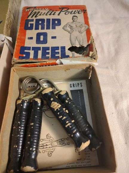 2 Vintage work out equipment in boxes