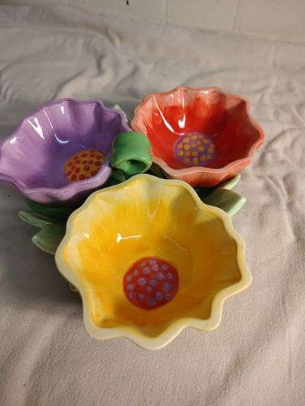 Crazy Daisies condiment server tray